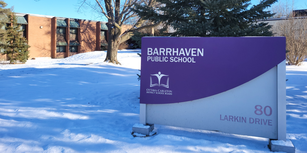 Picture of the front of Barrhaven School